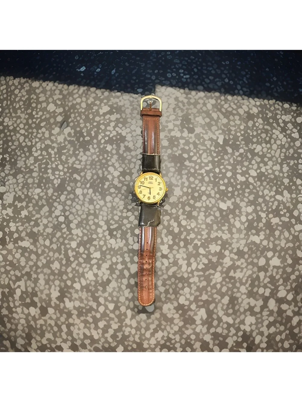 Vintage Timex Indiglo Easy Reader Gold Tone April 2001 Working | New Battery